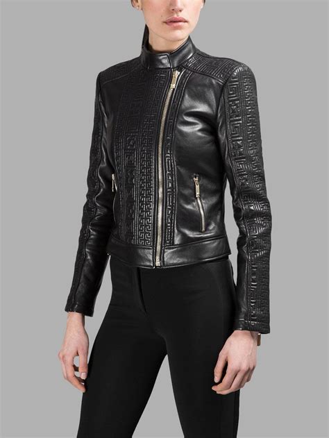 versace leather jackets women.